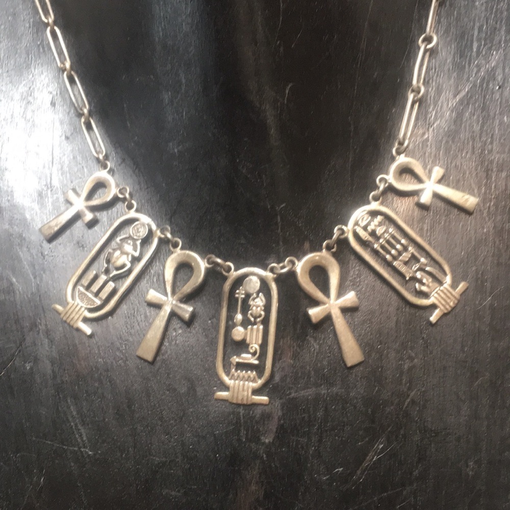 Vintage Gold Ankh Necklace